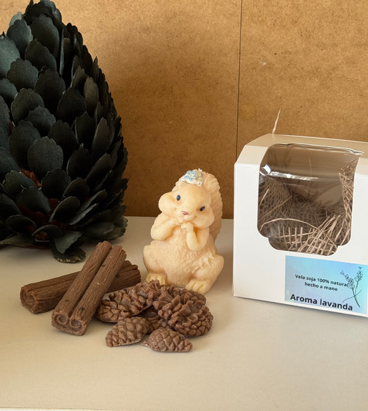 VELA ENFORMA DE ARDILLA  +  WAX MELTS